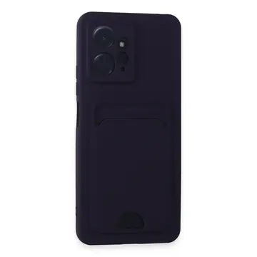 Xiaomi Redmi Note 12 4g Kılıf Kelvin Kartvizitli Silikon - Derin Mor