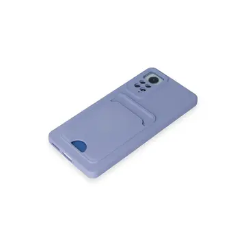 Xiaomi Redmi Note 12 Pro 4g Kılıf Kelvin Kartvizitli Silikon - Lila