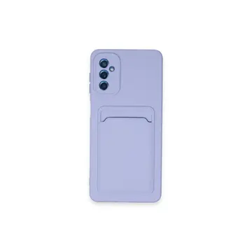 Samsung Galaxy A14 4g Kılıf Kelvin Kartvizitli Silikon - Lila