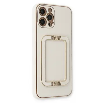 İphone 12 Pro Max Kılıf Coco Elit Kapak - Beyaz