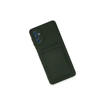 Samsung Galaxy A14 4g Kılıf Kelvin Kartvizitli Silikon - Koyu Yeşil
