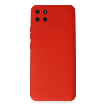 Realme C11 Kılıf Nano İçi Kadife Silikon - Kırmızı