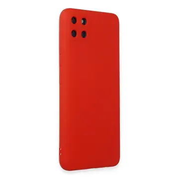 Realme C11 Kılıf Nano İçi Kadife Silikon - Kırmızı