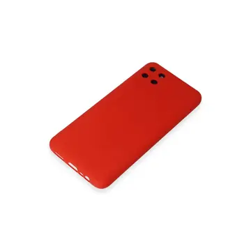 Realme C11 Kılıf Nano İçi Kadife Silikon - Kırmızı