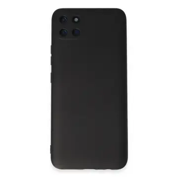 Realme C11 Kılıf Nano İçi Kadife Silikon - Siyah