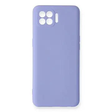 Oppo Reno 4 Lite Kılıf Nano İçi Kadife Silikon - Lila