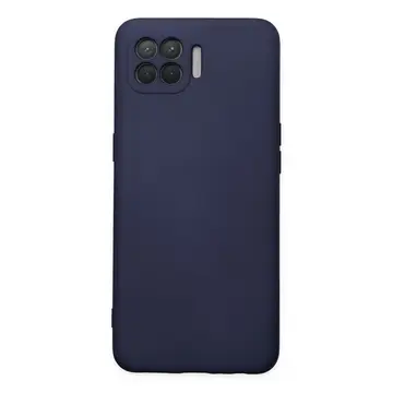 Oppo Reno 4 Lite Kılıf Nano İçi Kadife Silikon - Lacivert