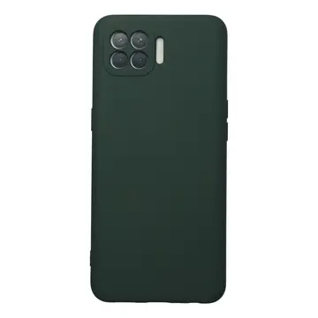 Oppo Reno 4 Lite Kılıf Nano İçi Kadife Silikon - Koyu Yeşil
