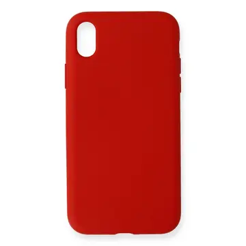 İphone Xr Kılıf Nano İçi Kadife Silikon - Kırmızı