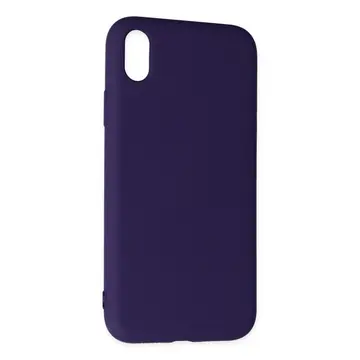 İphone Xr Kılıf Nano İçi Kadife Silikon - Mor