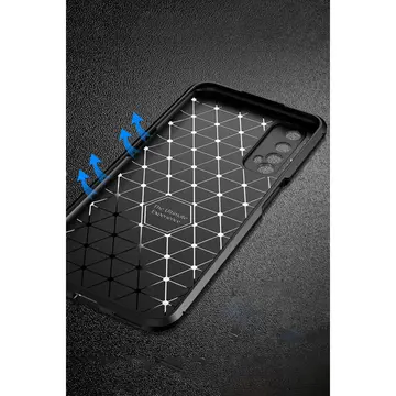 Realme 7 Kılıf Auto Focus Karbon Kapak - Lacivert