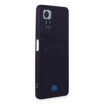 Xiaomi Redmi Note 11 Pro Kılıf Kelvin Kartvizitli Silikon - Derin Mor