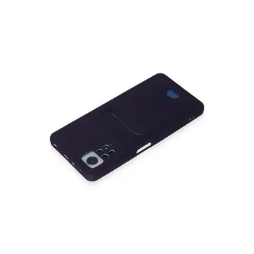 Xiaomi Redmi Note 11 Pro Kılıf Kelvin Kartvizitli Silikon - Derin Mor