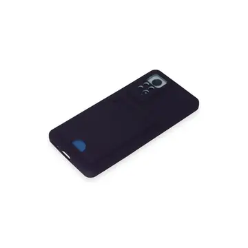 Xiaomi Redmi Note 11 Pro Kılıf Kelvin Kartvizitli Silikon - Derin Mor