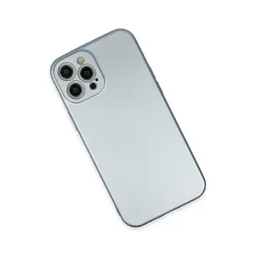 İphone 12 Pro Max Kılıf Nano İçi Kadife Silikon - Sky Blue