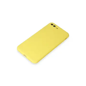 İphone 7 Plus Kılıf First Silikon - Sarı