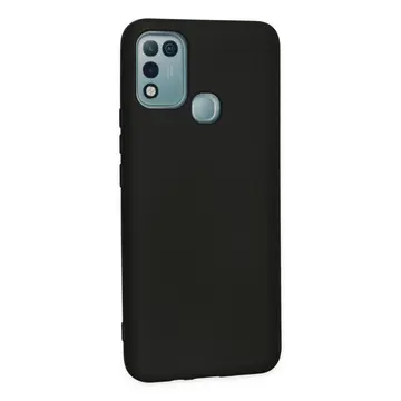 İnfinix Hot 10 Play Kılıf Nano İçi Kadife Silikon - Siyah