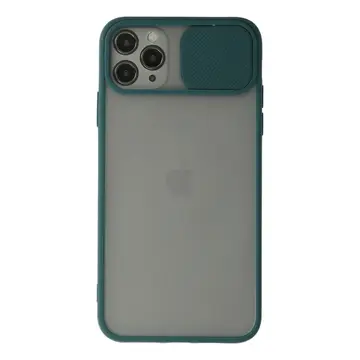 İphone 11 Pro Kılıf Palm Buzlu Kamera Sürgülü Silikon - Yeşil