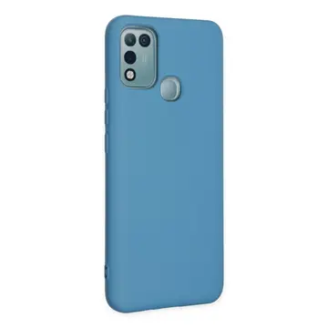 İnfinix Hot 10 Play Kılıf Nano İçi Kadife Silikon - Mavi