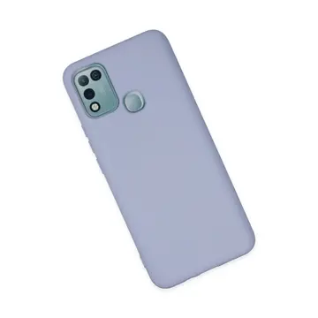 İnfinix Hot 10 Play Kılıf Nano İçi Kadife Silikon - Lila