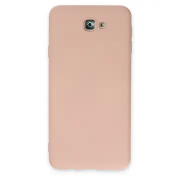 Samsung Galaxy J7 Prime Kılıf Nano İçi Kadife Silikon - Pudra