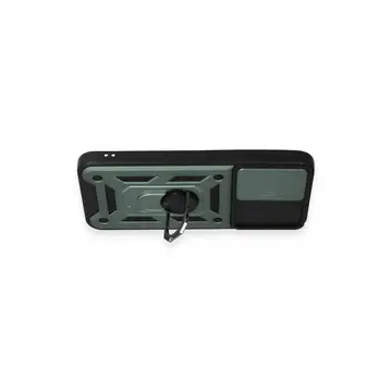 Samsung Galaxy A34 5g Kılıf Pars Lens Yüzüklü Silikon - Yeşil