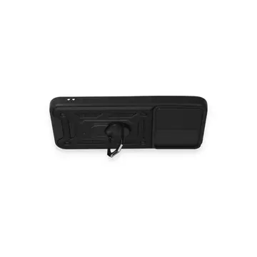 Samsung Galaxy A54 5g Kılıf Pars Lens Yüzüklü Silikon - Siyah