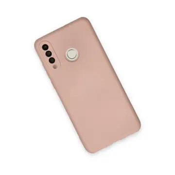 Huawei P30 Lite Kılıf Nano İçi Kadife Silikon - Pudra