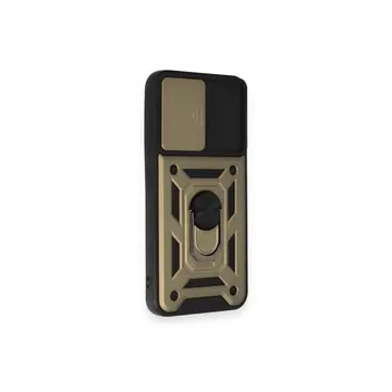 Samsung Galaxy A54 5g Kılıf Pars Lens Yüzüklü Silikon - Gold