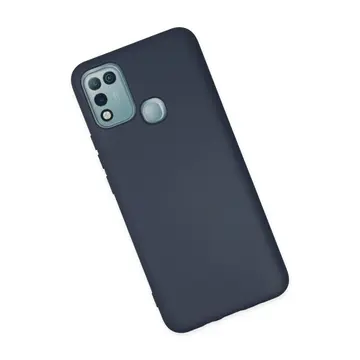 İnfinix Hot 10 Play Kılıf Nano İçi Kadife Silikon - Lacivert