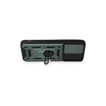 Samsung Galaxy A54 5g Kılıf Pars Lens Yüzüklü Silikon - Yeşil