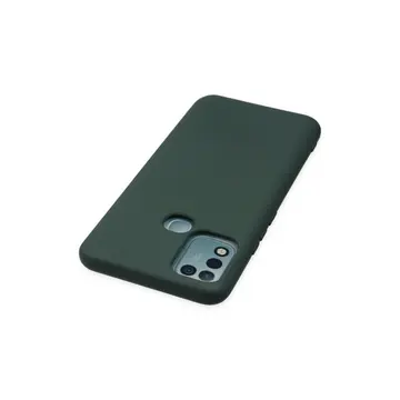 İnfinix Hot 10 Play Kılıf Nano İçi Kadife Silikon - Koyu Yeşil
