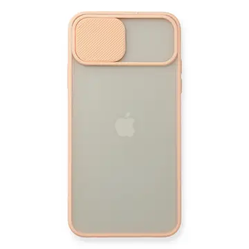 İphone 11 Pro Max Kılıf Palm Buzlu Kamera Sürgülü Silikon - Pembe