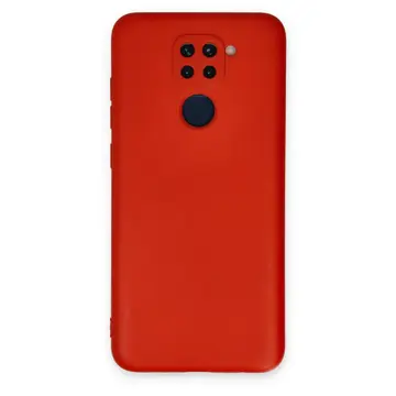 Xiaomi Redmi Note 9 Kılıf Nano İçi Kadife Silikon - Kırmızı