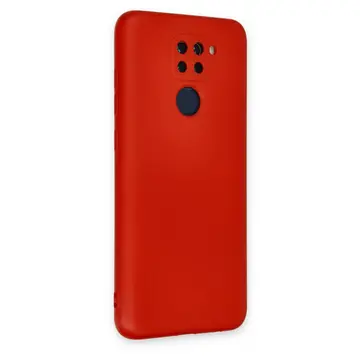 Xiaomi Redmi Note 9 Kılıf Nano İçi Kadife Silikon - Kırmızı