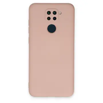 Xiaomi Redmi Note 9 Kılıf Nano İçi Kadife Silikon - Pudra