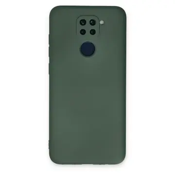 Xiaomi Redmi Note 9 Kılıf Nano İçi Kadife Silikon - Koyu Yeşil