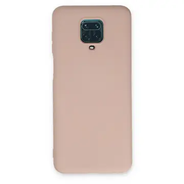 Xiaomi Redmi Note 9 Pro Kılıf Nano İçi Kadife Silikon - Pudra