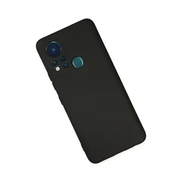 İnfinix Hot 11s Kılıf Nano İçi Kadife Silikon - Siyah
