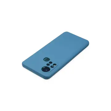 İnfinix Hot 11s Kılıf Nano İçi Kadife Silikon - Mavi