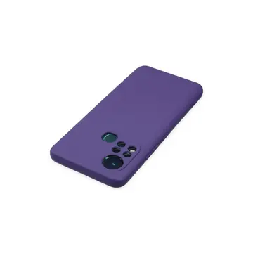 İnfinix Hot 11s Kılıf Nano İçi Kadife Silikon - Mor