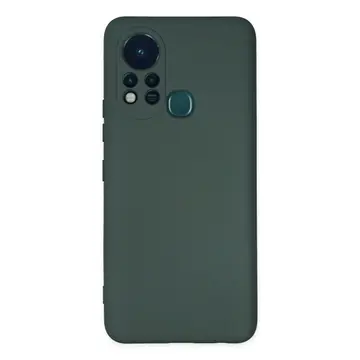 İnfinix Hot 11s Kılıf Nano İçi Kadife Silikon - Koyu Yeşil