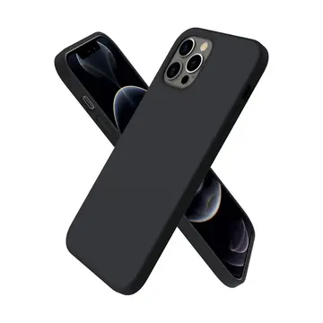 İphone 12 Pro Max Kılıf First Silikon - Siyah