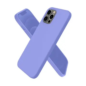 İphone 12 Pro Max Kılıf First Silikon - Mor