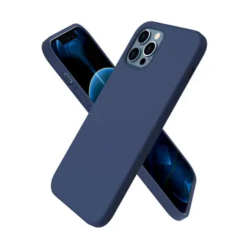 İphone 12 Pro Max Kılıf First Silikon - Lacivert