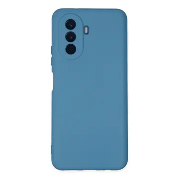 Huawei Nova Y70 Kılıf Nano İçi Kadife Silikon - Mavi