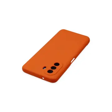 Huawei Nova Y70 Kılıf Nano İçi Kadife Silikon - Turuncu