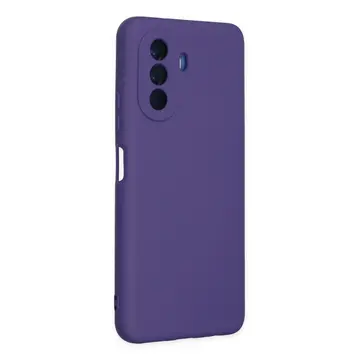 Huawei Nova Y70 Kılıf Nano İçi Kadife Silikon - Mor