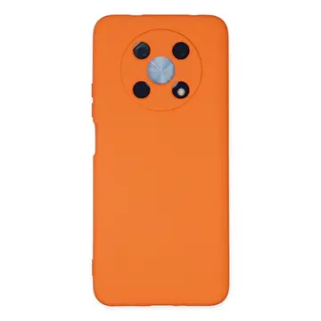 Huawei Nova Y90 Kılıf Nano İçi Kadife Silikon - Turuncu