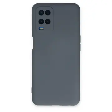 Oppo A54 4g Kılıf Nano İçi Kadife Silikon - Gri